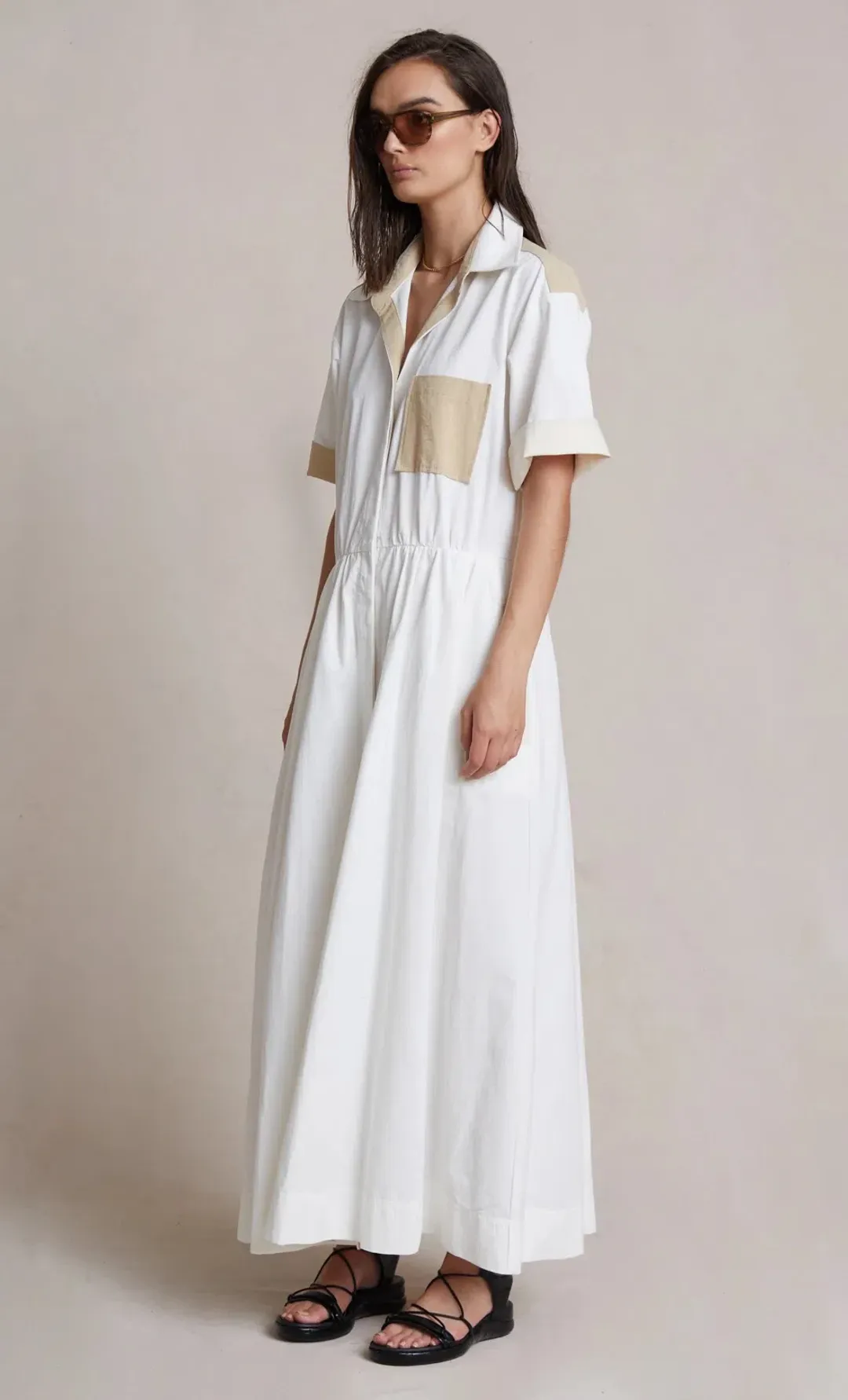 Bec & Bridge Sedona Shirt Dress White Size 10 for rent on The Volte - main image