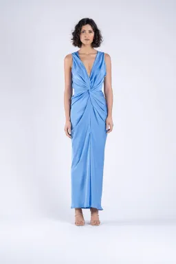One Fell Swoop Gaia Maxi Dress Blue Size 12 for rent on The Volte - image 1