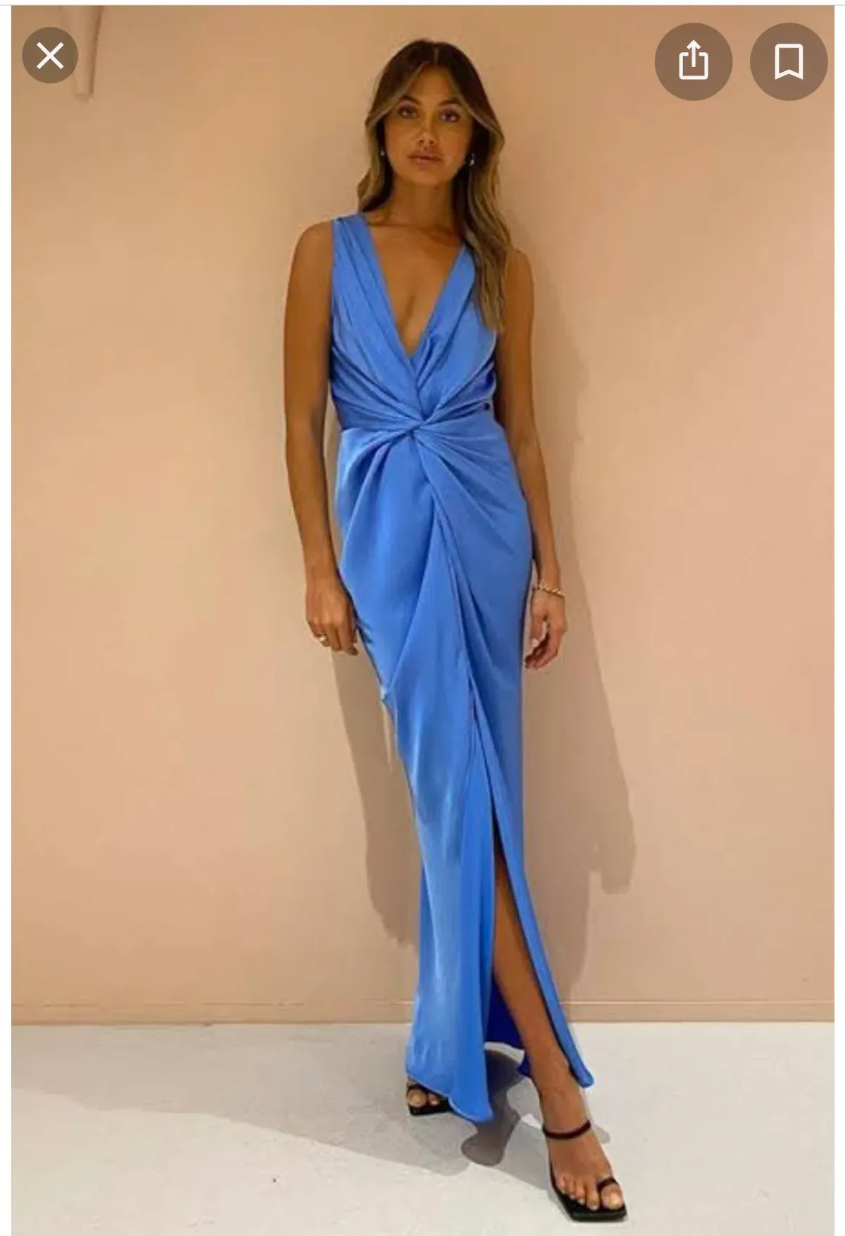 One Fell Swoop Gaia Maxi Dress Blue Size 12 - Image 4