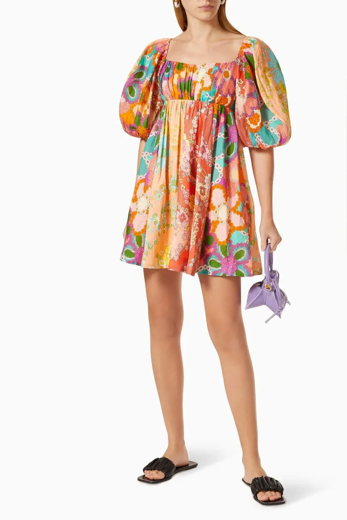 Zimmermann Lola Panelled Mini Dress Floral Size 1 / Au 10 - Image 3