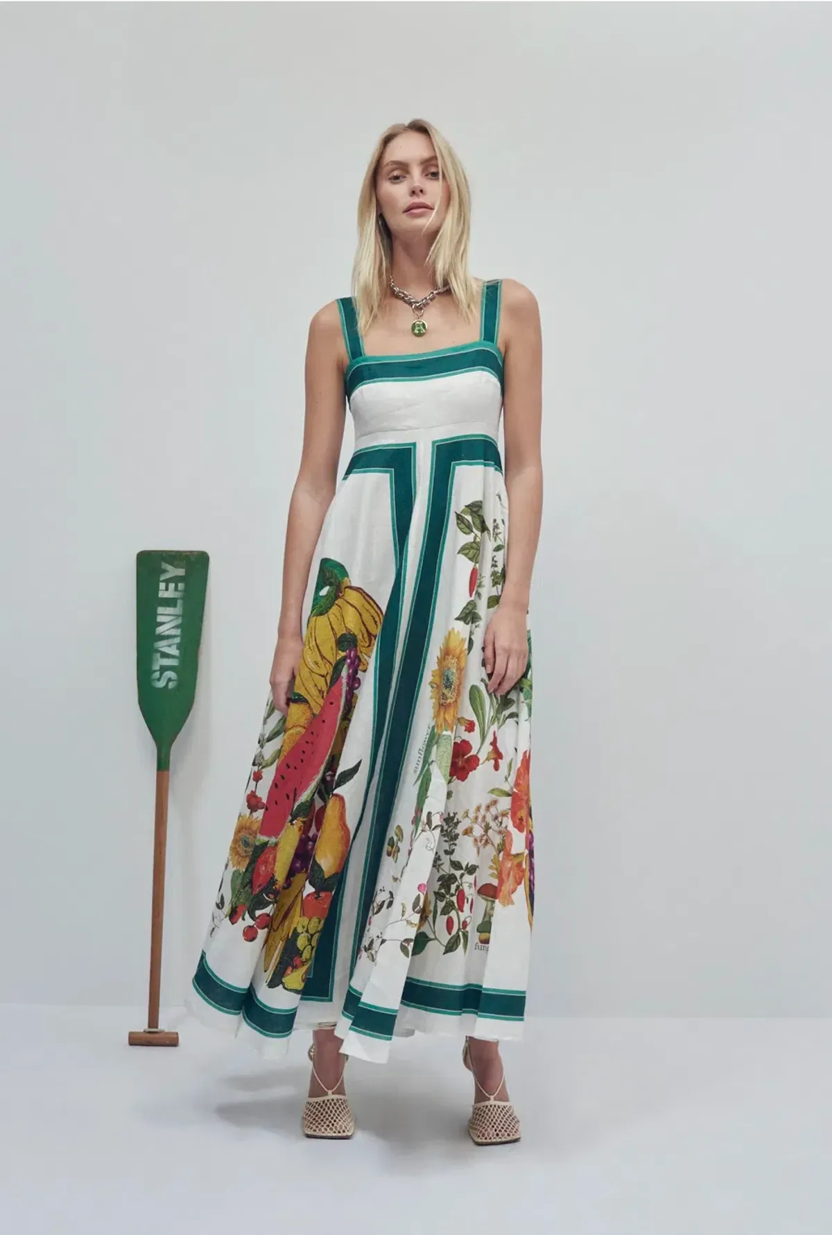 Alemais Frutta Midi Sundress Print Size 8 - Image 1