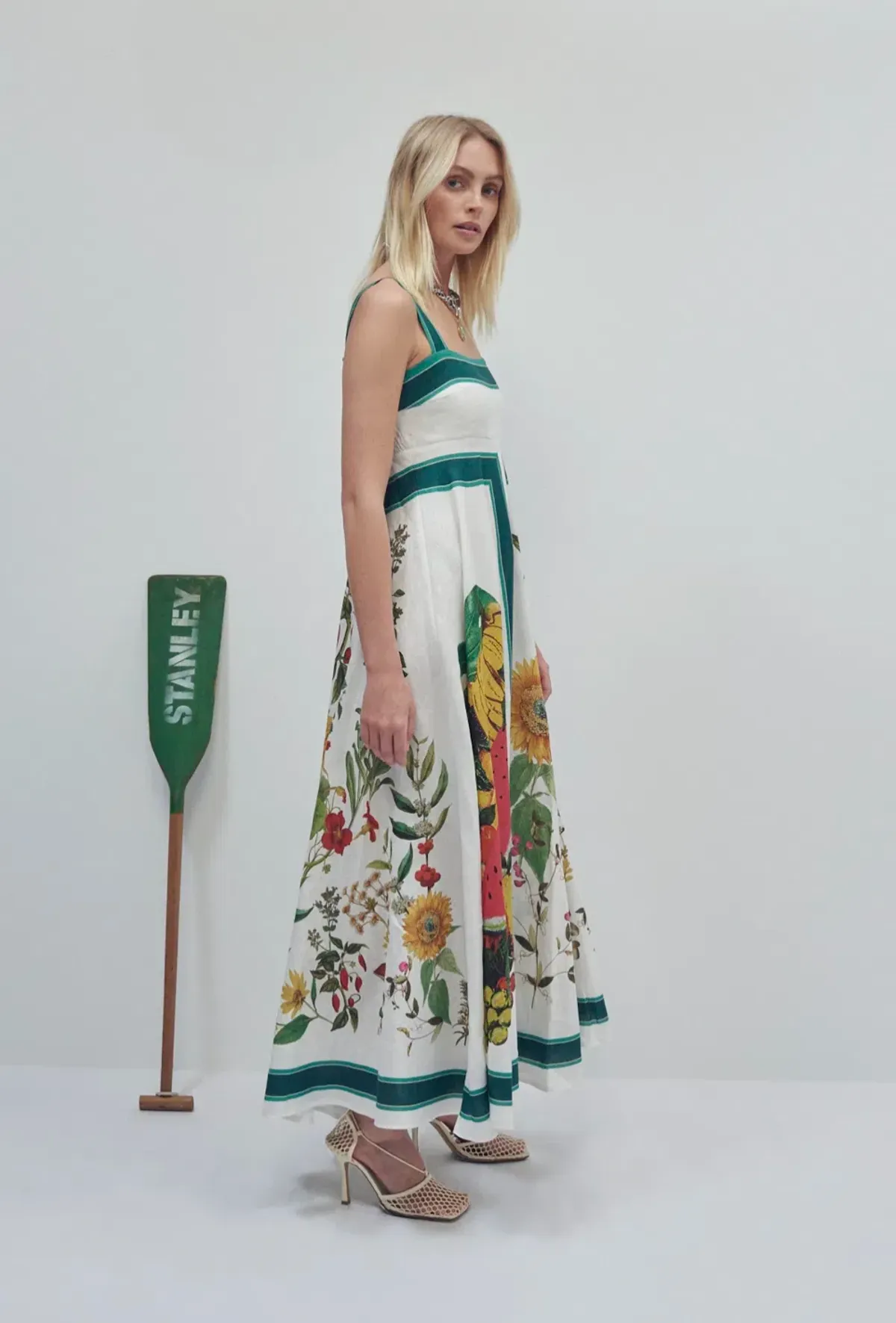 Alemais Frutta Midi Sundress Print Size 8 - Image 3