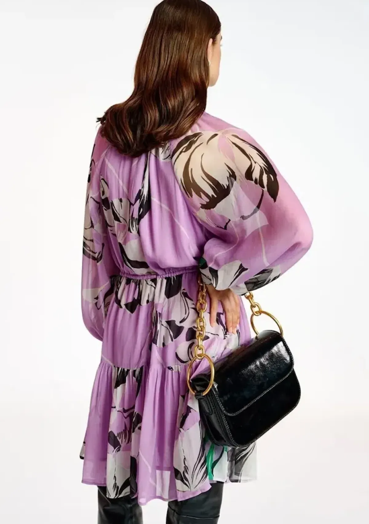 Essentiel Antwerp Aubrey Mini Dress Lilac Rain Size 10 - Image 3