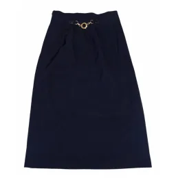 Céline Wool Mid-Length Skirt Navy Size 8 for rent on The Volte - image 4