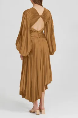 Acler Palms Dress Brown Size 10 for rent on The Volte - image 2