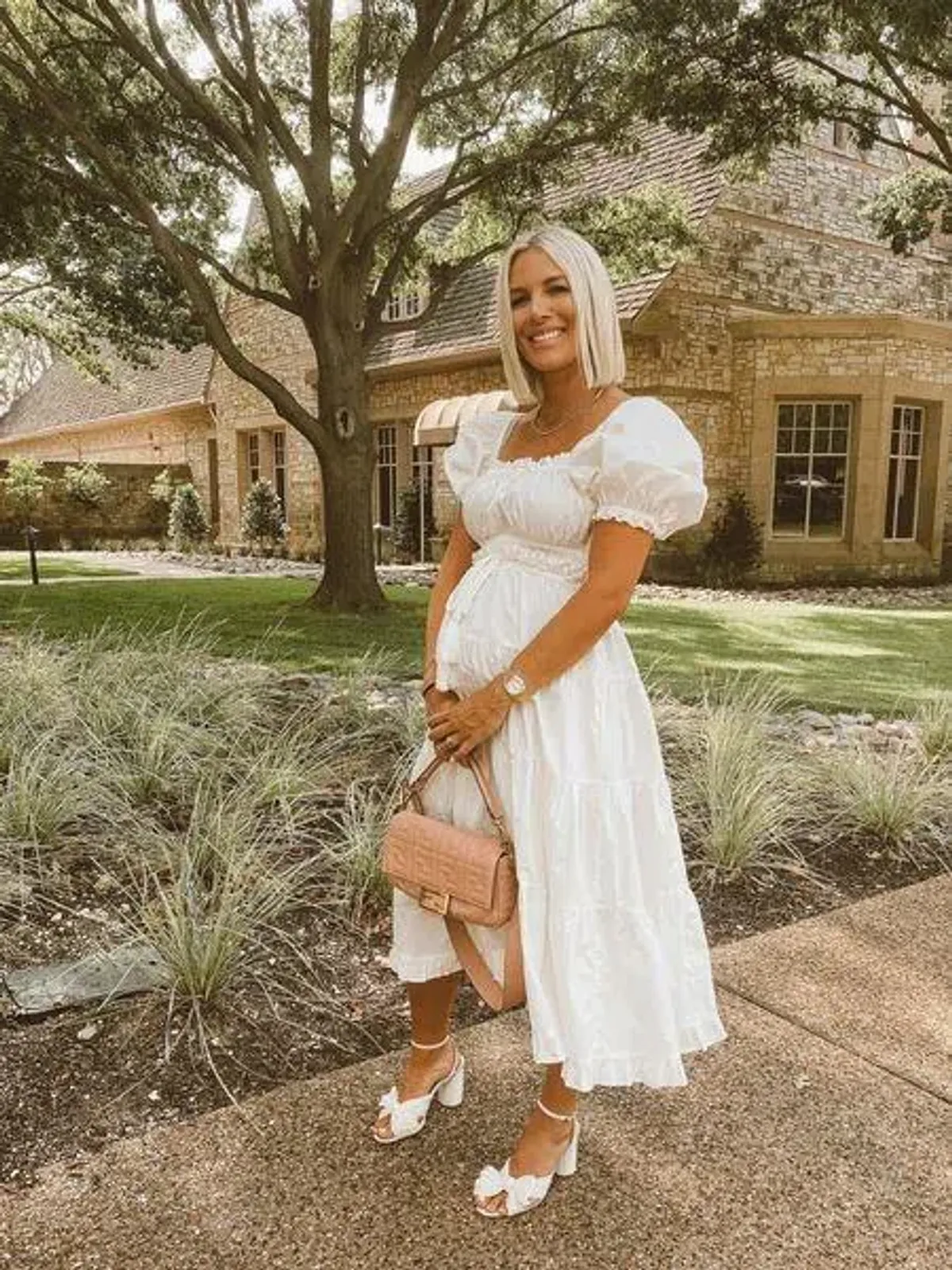 Ulla Johnson Iliana Tiered Midi Dress Cream Size 8 - Image 3