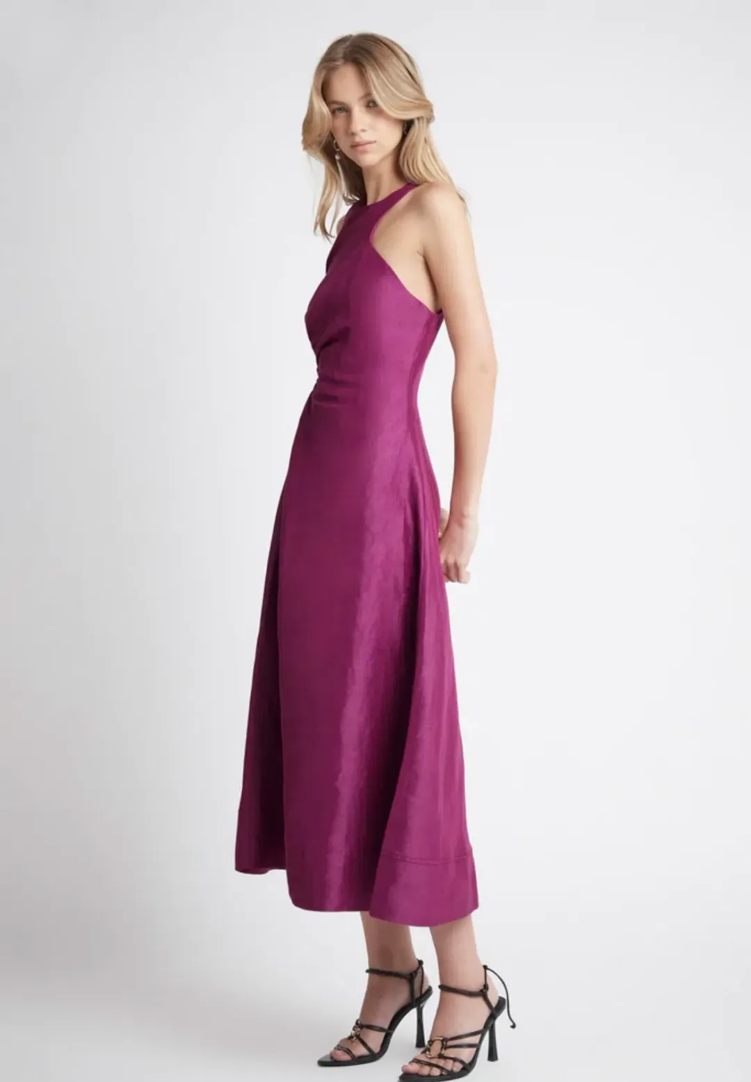 Aje Chateau Cut Out Dress Purple Size 10 for rent on The Volte - main image