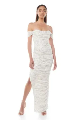 Eliya The Label Genevieve Gown White Size 10 for rent on The Volte - image 1