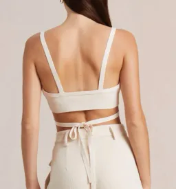 Bec & Bridge Amalia Knit Twist Top Size 6 and Maxi Skirt Size 8 Set Cream for rent on The Volte - image 3