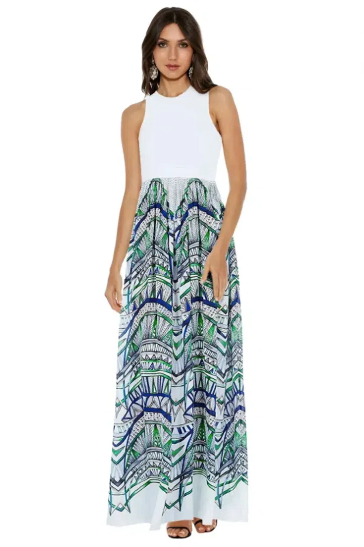 Sass & Bide The Sun Stretch Maxi Dress Print Size 10 for rent on The Volte - main image