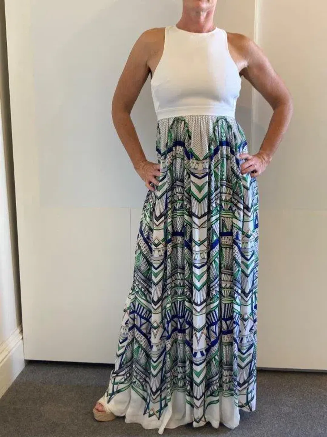 Sass & Bide The Sun Stretch Maxi Dress Print Size 10 for rent on The Volte - main image
