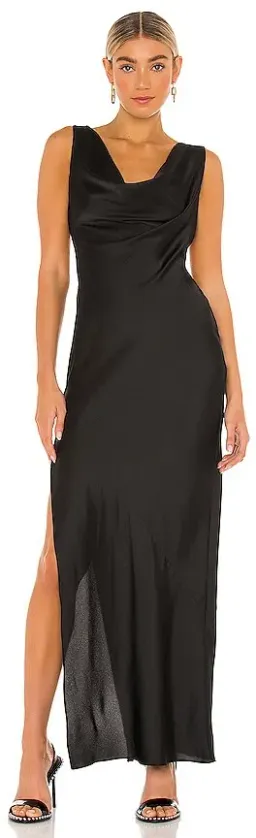 Michael Costello X Revolve Dani Gown Black Size 10 for rent on The Volte - image 1