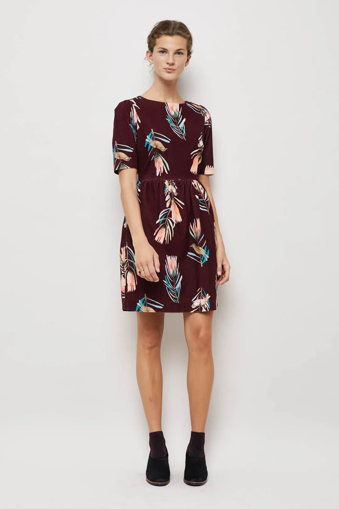 Gorman Sugar Bush Cord Dress Print Size 8 for rent on The Volte - main image