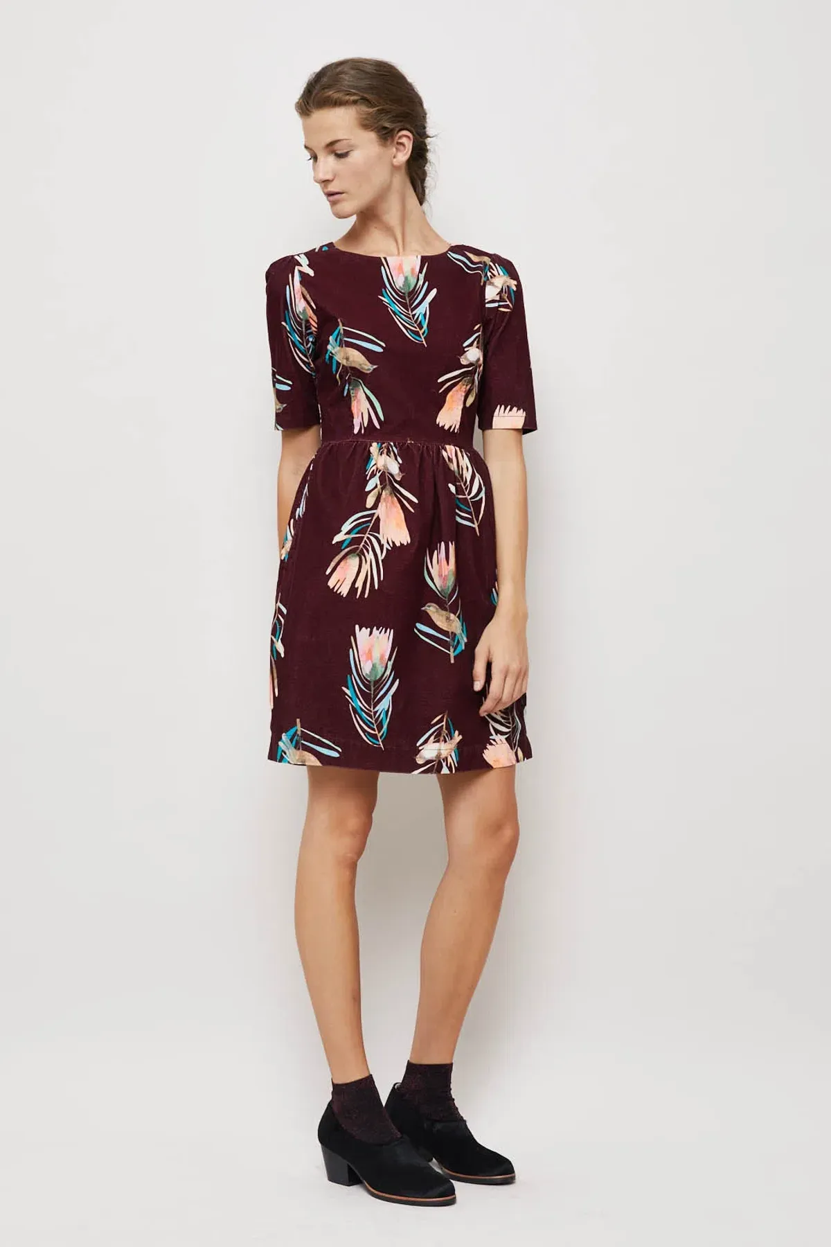 Gorman Sugar Bush Cord Dress Print Size 8 - Image 5