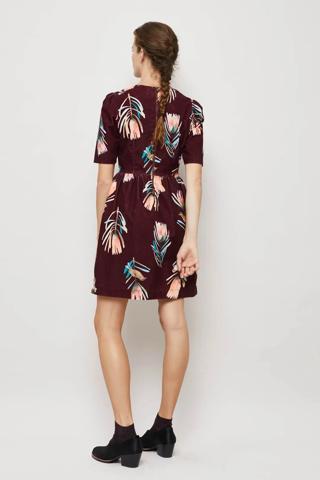 Gorman Sugar Bush Cord Dress Print Size 8 for rent on The Volte - main image