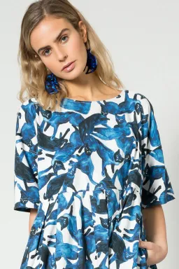 Gorman Cat Cafe Smock dress 6 for rent on The Volte - image 4