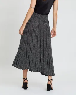 Christopher Esber Pleated Knit Skirt Grey Size 8 for rent on The Volte - image 2