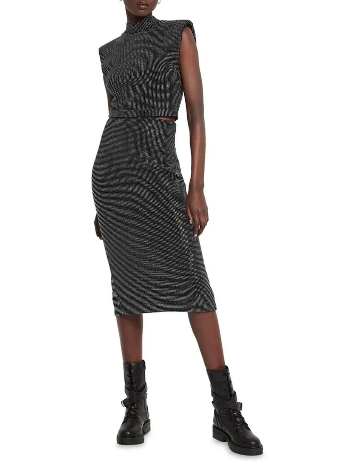 Sass & Bide 7 Years Of Luck Top and Skirt Set Black Size 8 - Image 1