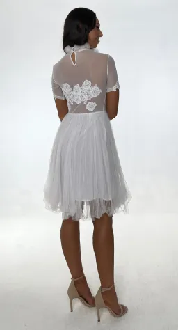 Jonte Dreamer Lace Dress White Size 10 for rent on The Volte - image 2