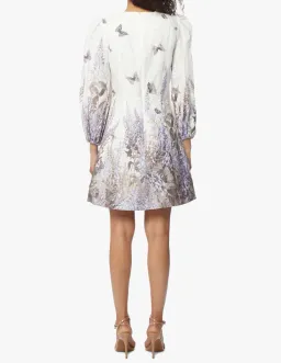 Zimmermann Luminous Butterfly Dress Ivory Lavender Tea Size 8 for rent on The Volte - image 2