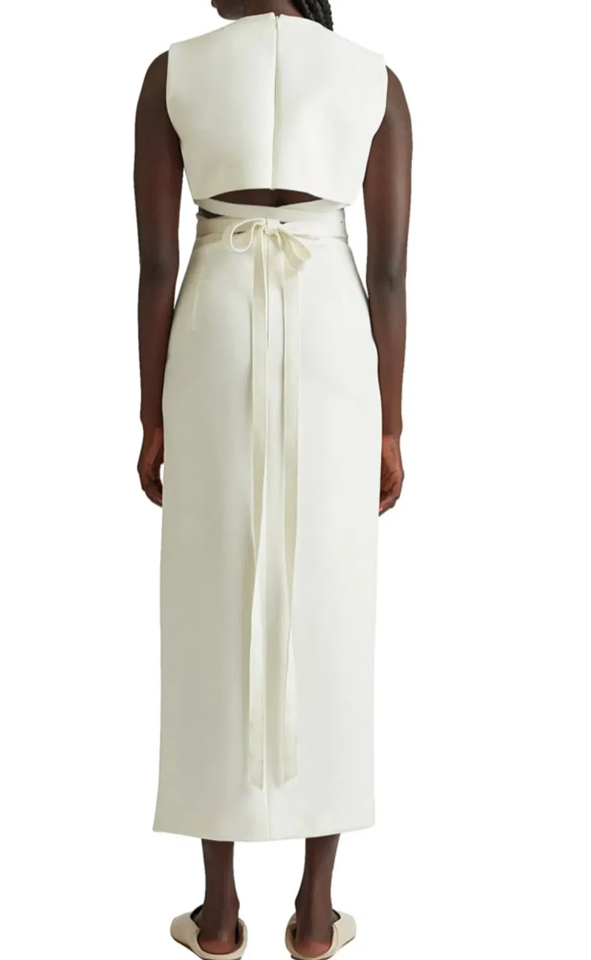Camilla & Marc Morgan Cutout Dress White Size 6 - Image 3