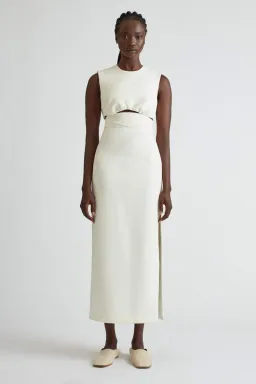 Camilla & Marc Morgan Cutout Dress White Size 6 for rent on The Volte - image 1