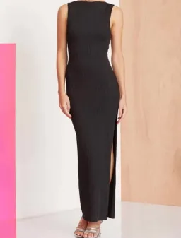 Bec & Bridge Noir Et Blanc Midi Dress Black Size 6 for rent on The Volte - image 3