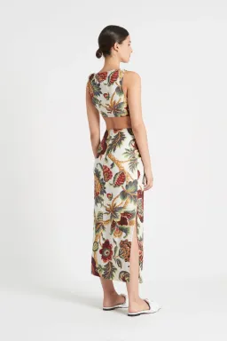 Sir the Label Ambroise Knot Dress Print Size 8 for rent on The Volte - image 2