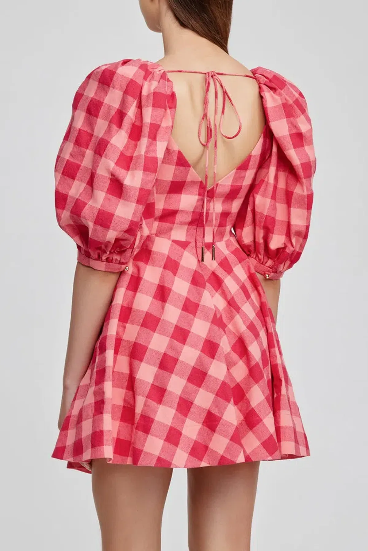 Acler Perry Dress Red Print Size 10 - Image 5