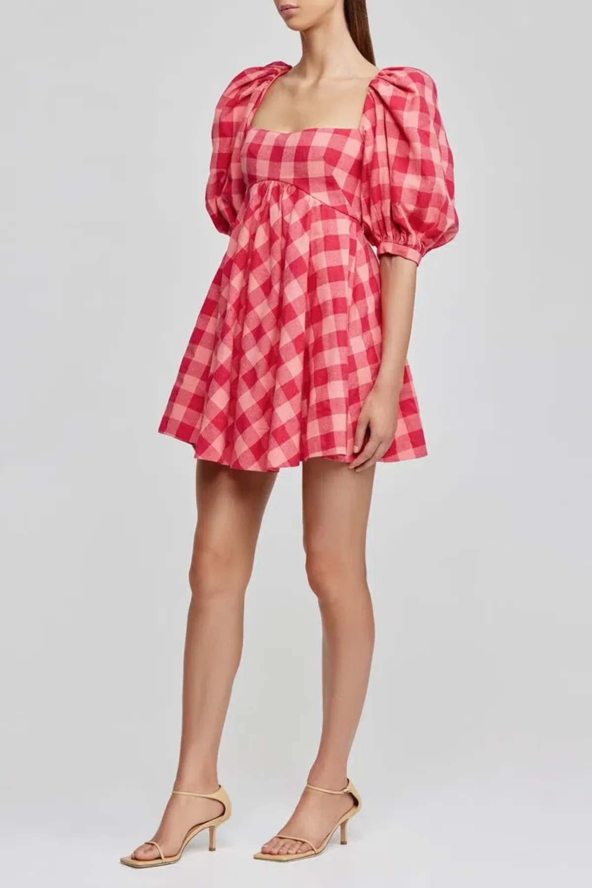 Acler Perry Dress Red Print Size 10 - Image 4