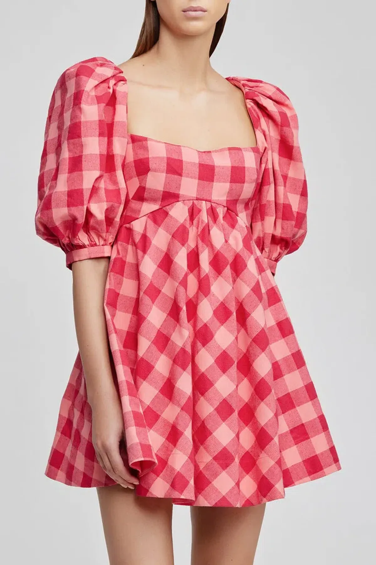 Acler Perry Dress Red Print Size 14 - Image 6