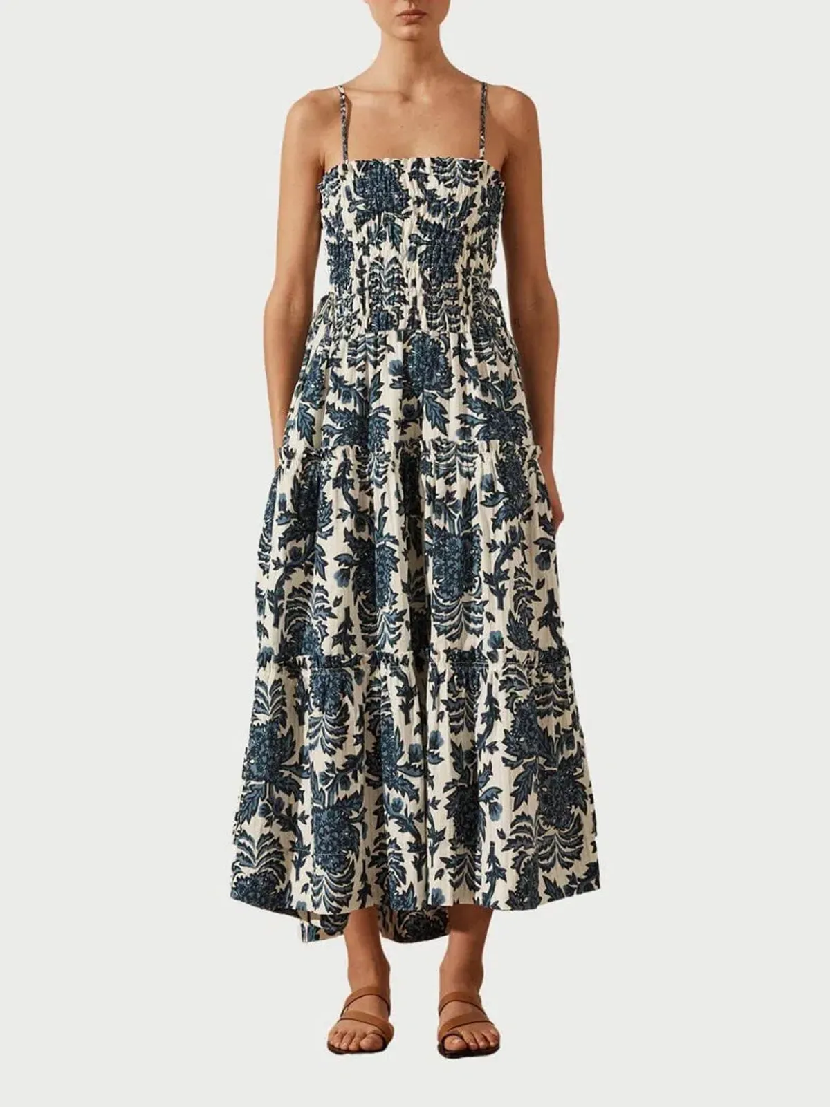 Shona Joy Diana Midi Dress Print Size 6 - Image 2