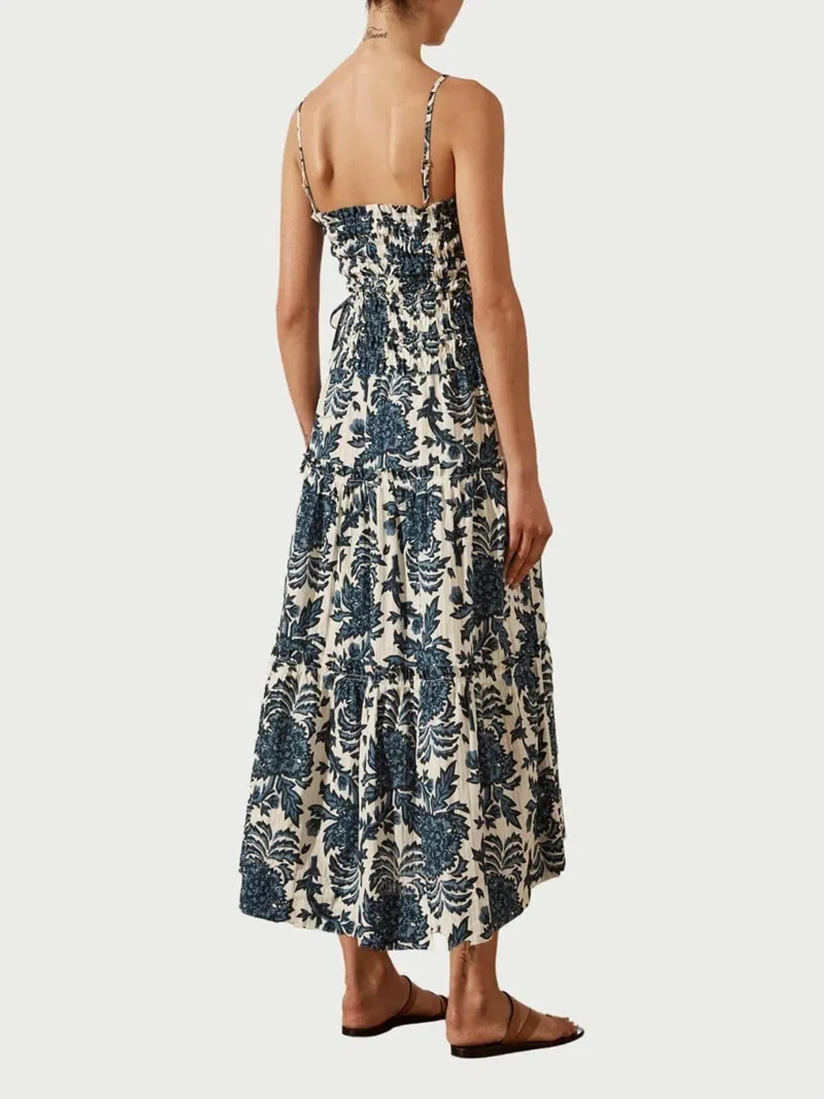 Shona Joy Diana Midi Dress Print Size 6 - Image 4