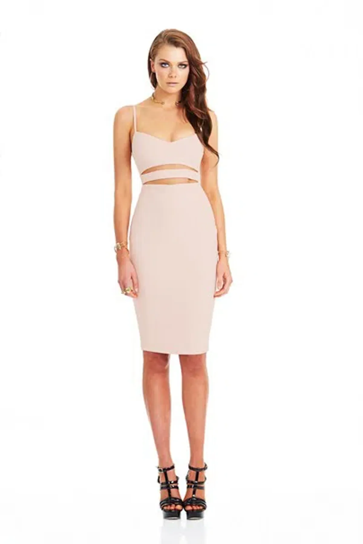 Nookie Bridget Bustier Dress Nude Size 6 - Image 1