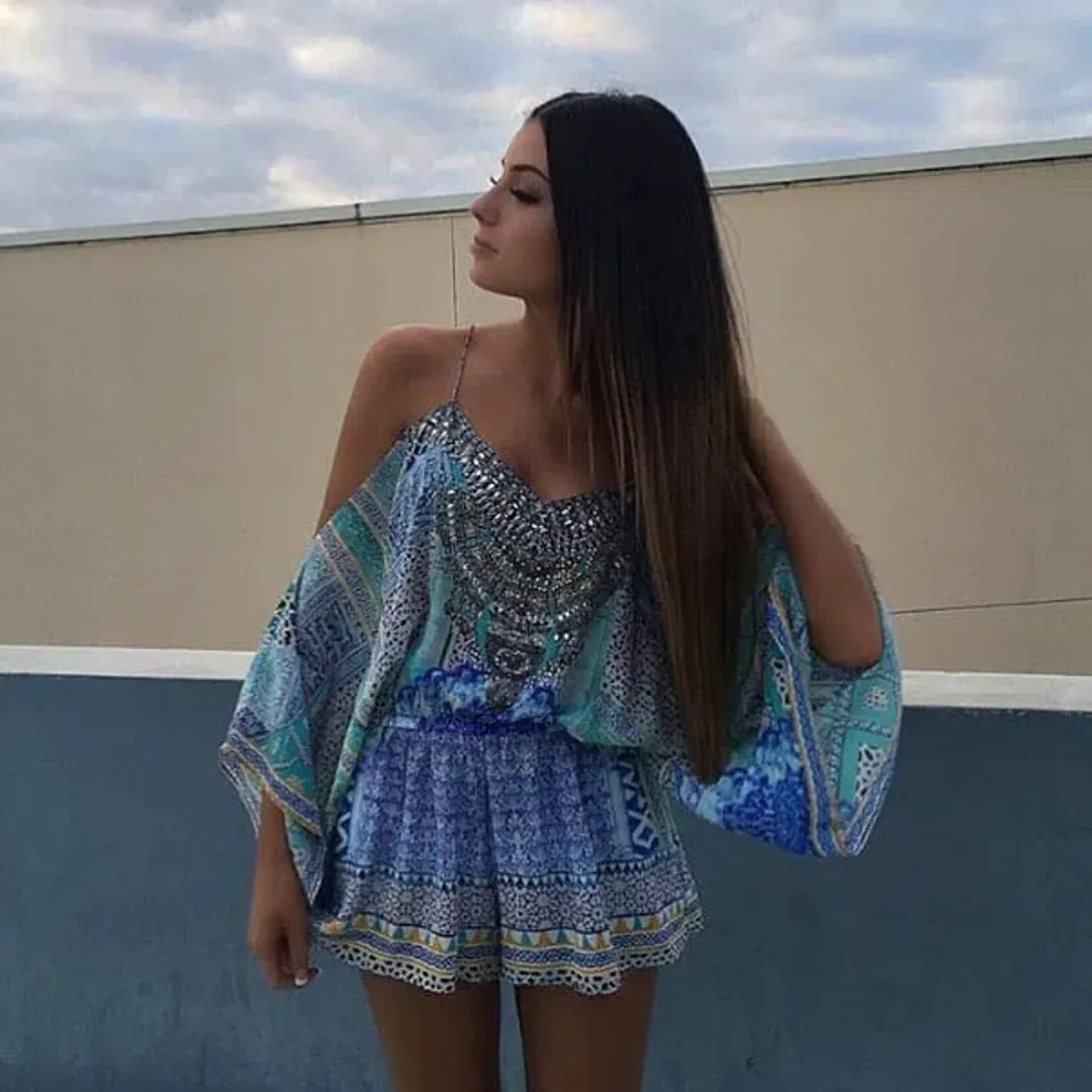 Camilla Sultans Gate Drop Shoulder Playsuit Print Size 8 for rent on The Volte - main image