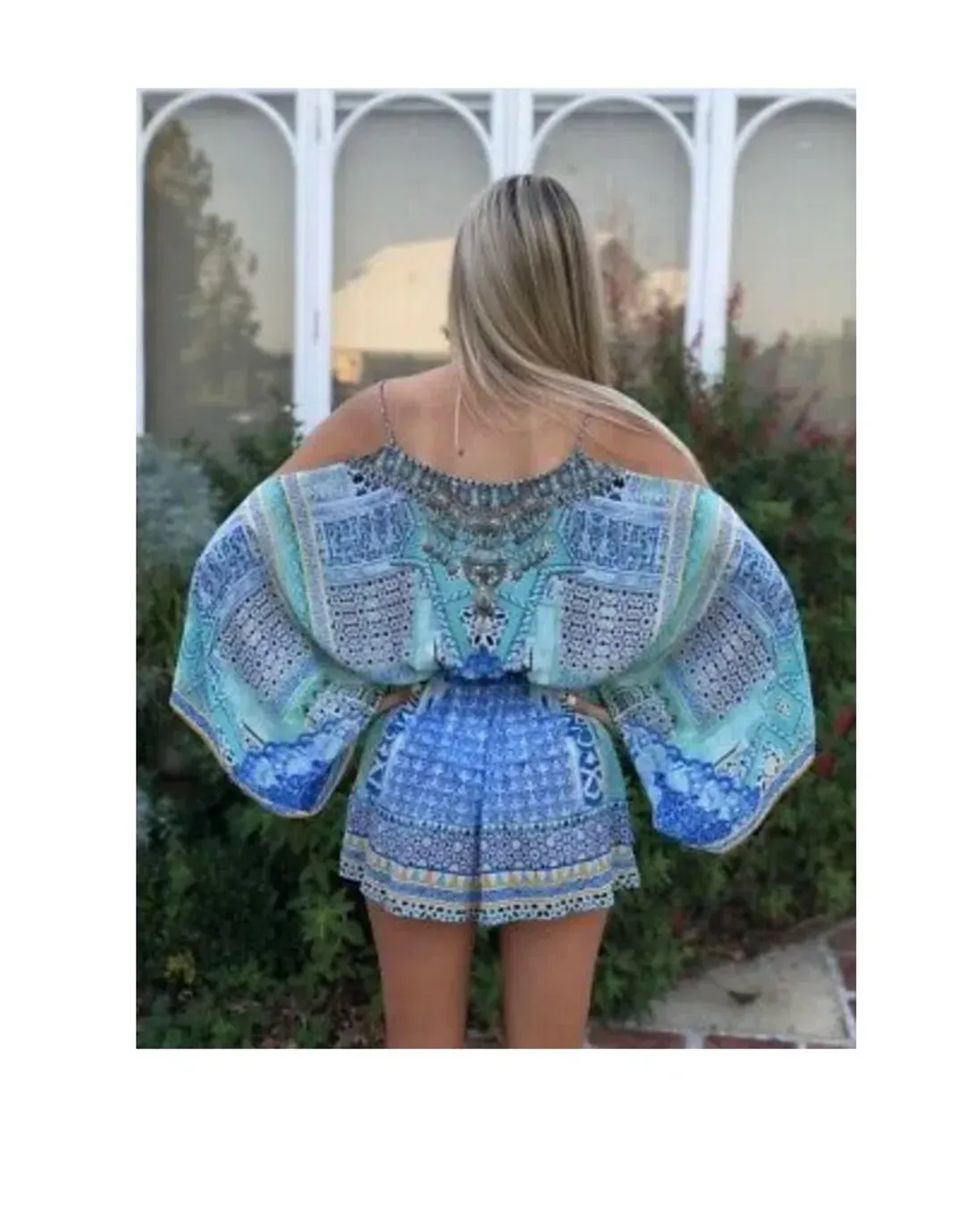 Camilla Sultans Gate Drop Shoulder Playsuit Print Size 8 for rent on The Volte - main image