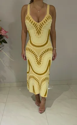 Alice McCall Windswept Midi Dress Yellow Size 6 for rent on The Volte - image 5