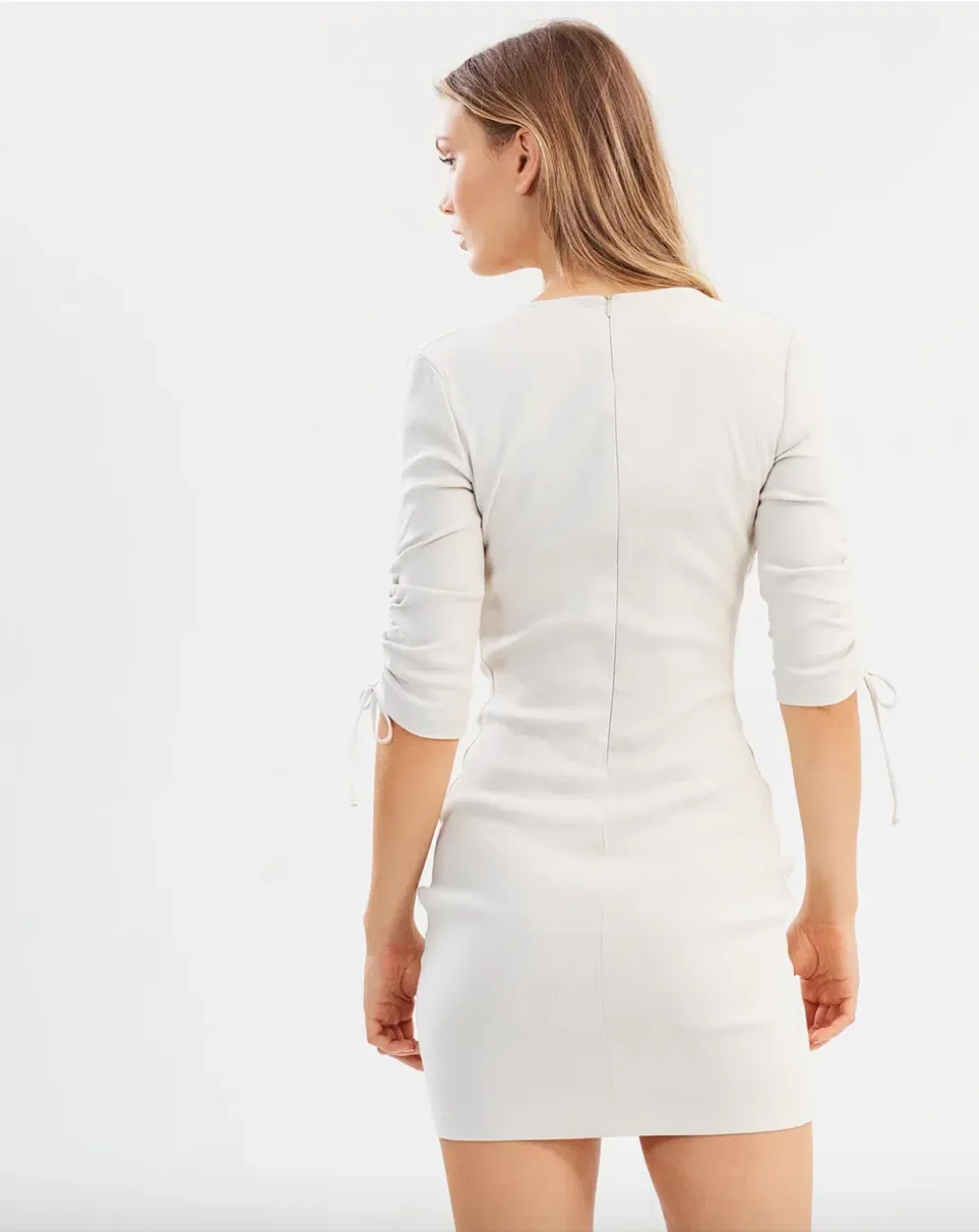 Bec & Bridge Superbe Ruffle Mini Dress Cream Size 8 - Image 3