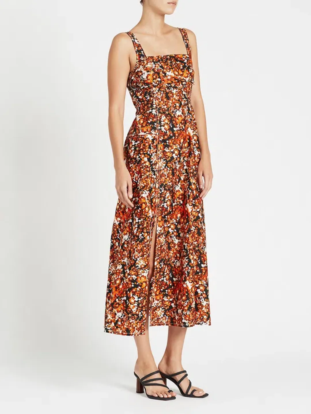 Camilla and Marc Asterid Midi Dress Print Size 10 for rent on The Volte - main image