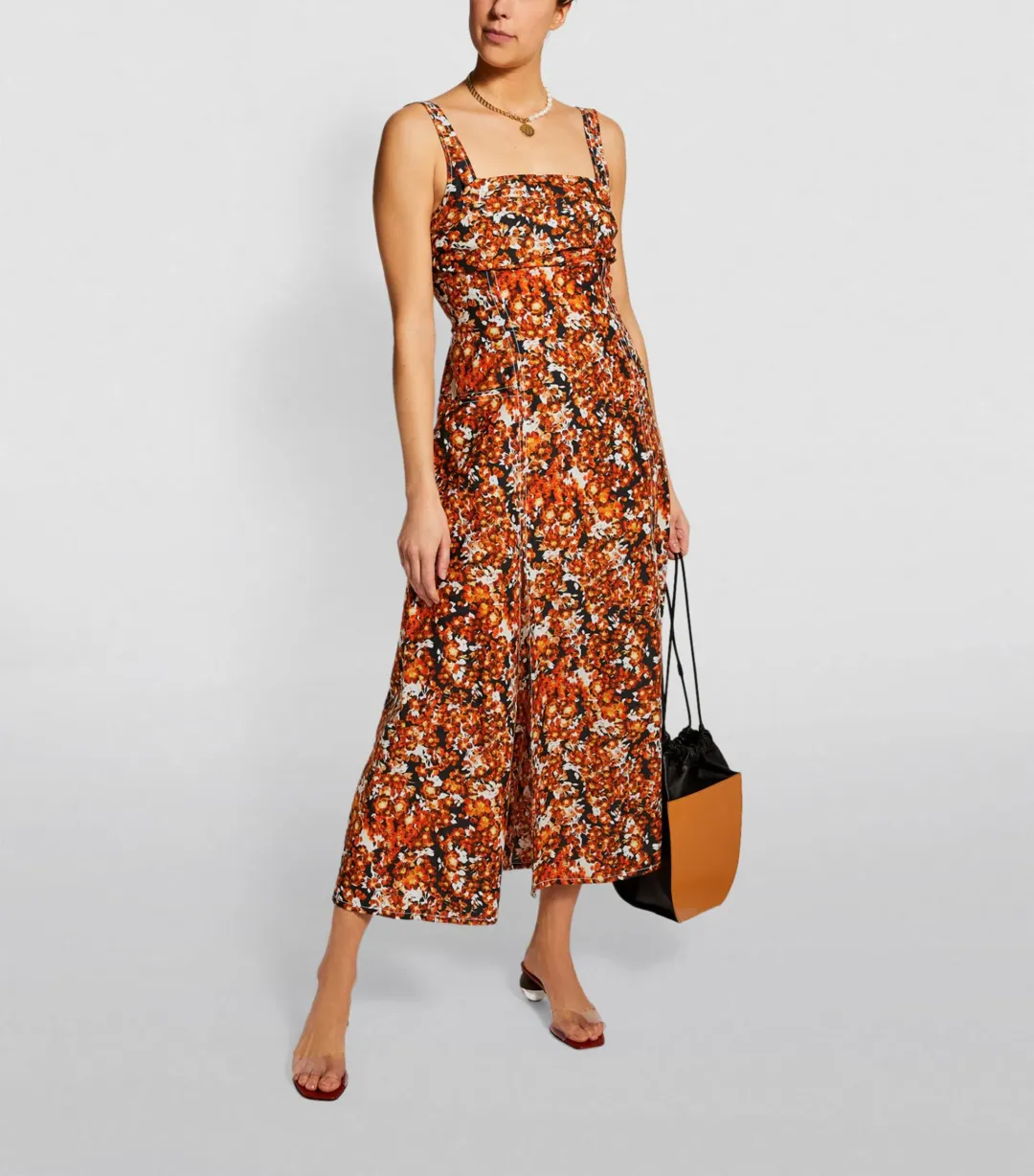 Camilla and Marc Asterid Midi Dress Print Size 10 for rent on The Volte - main image