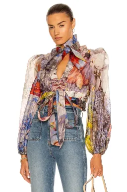 Zimmermann Botanica Crop Bodice Book Print Size 1 / Au 10 for rent on The Volte - image 2