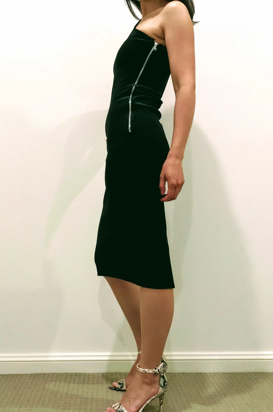 By Johnny Midi Dress Black Size 6 for rent on The Volte - main image