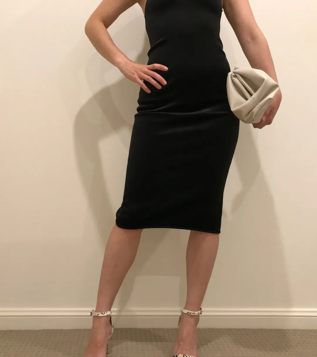 By Johnny Midi Dress Black Size 6 for rent on The Volte - main image