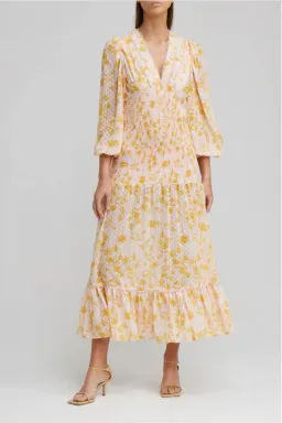 Significant Other Bernadette Dress Pineapple Palm Size 8 for rent on The Volte - image 1