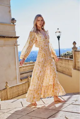 Significant Other Bernadette Dress Pineapple Palm Size 8 for rent on The Volte - image 2