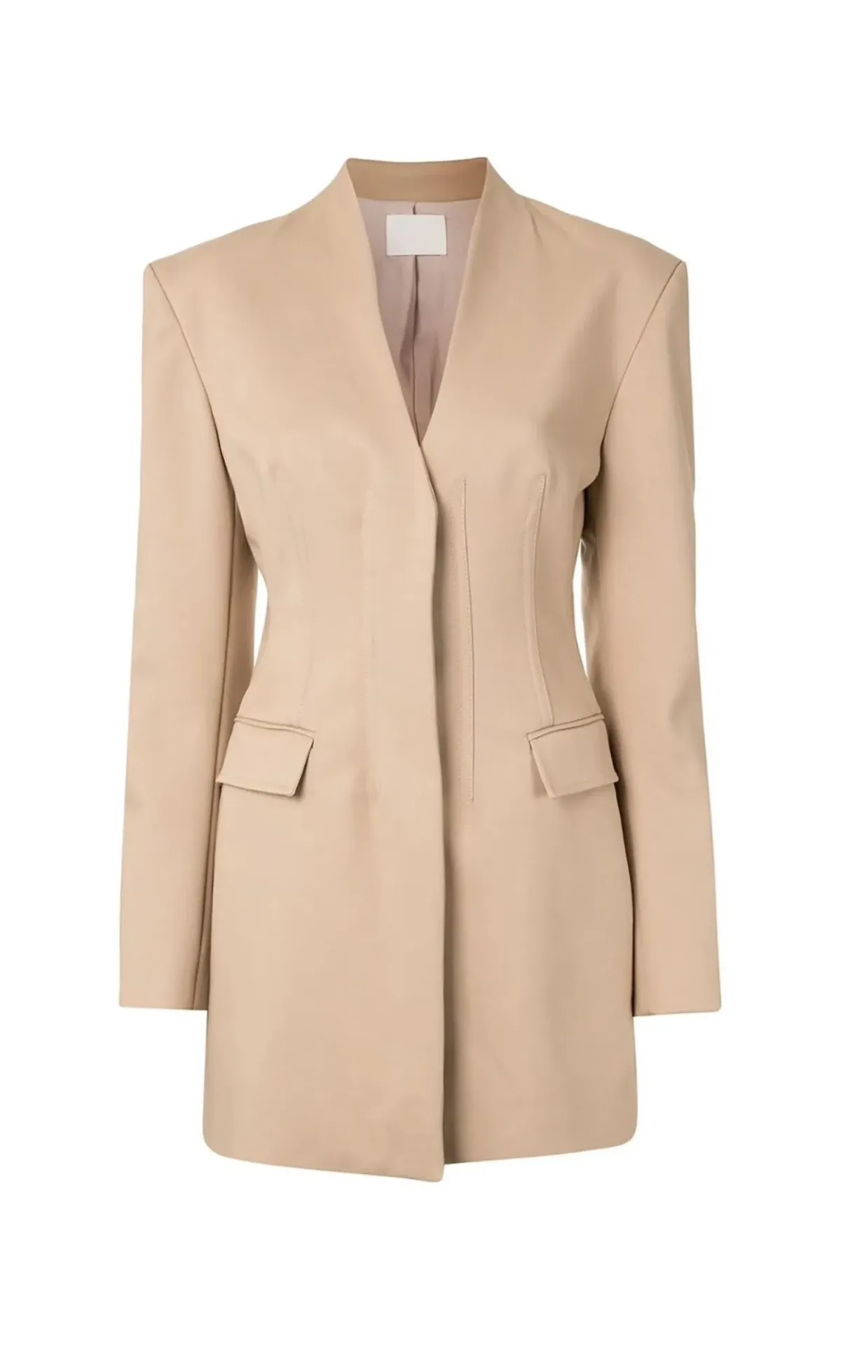 Dion Lee Camel Frame Blazer Dress Nude Size 8 - Image 3