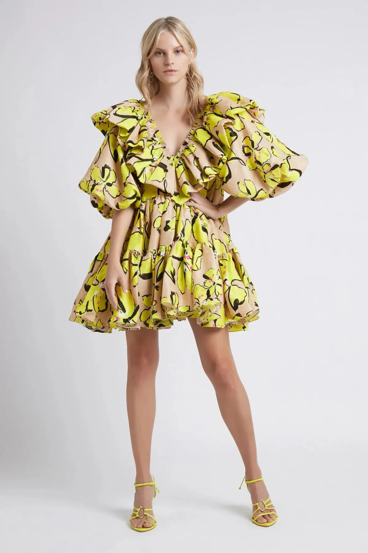 Aje Pelicano Citris Bloom Mini Dress Print Size 8 - Image 2