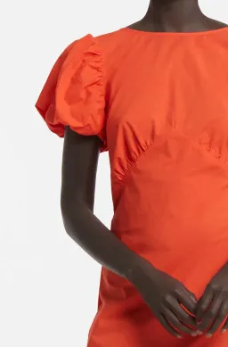 Sir the Label Anja Panelled Midi Dress Mandarin Red Size 8 for rent on The Volte - image 2