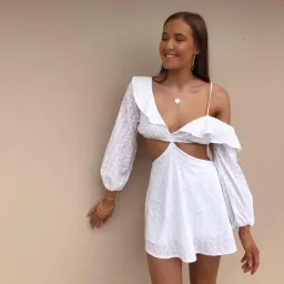 Sofia the Label Spritz Dress White Size 8 for rent on The Volte - image 1