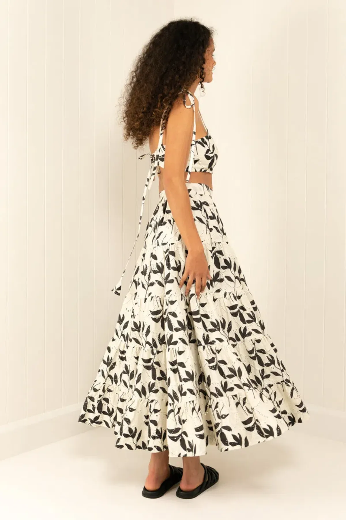 Palm Noosa Happy Hour Crop and Skirt Set Print Size 6 - Image 5